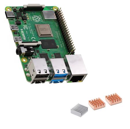 Kit Raspberry Pi 4 2Gb Element14 UK + Disipadores